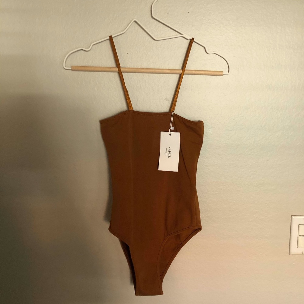 Zaful Box Neck Bodysuit